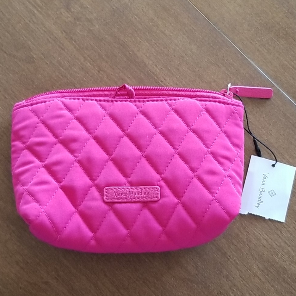 New! Vera Bradley Zipper Make-up bag w/mirror